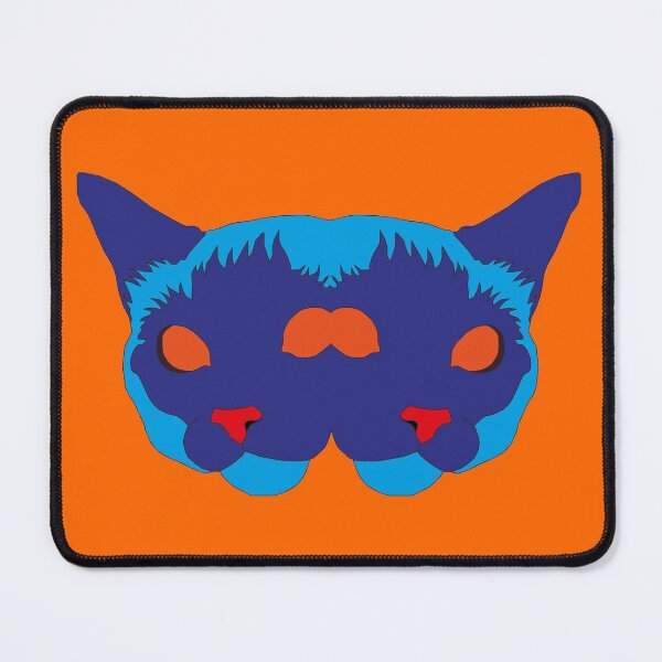 Item preview, Siamese twin cats with orange eyes and blue skin designed and sold by Clown-Snail.