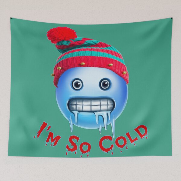 Item preview, I'm So Cold Smiley Emoji designed and sold by atroffire.
