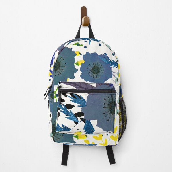 Item preview, Blue and Yellow Floral Print designed and sold by stevie-kay.