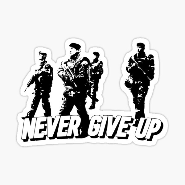 Item preview, NEVER GIVE UP COMBAT PATROL (DESIGN 2021) designed and sold by MilitaryStore.