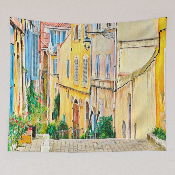 Aperçu de l'œuvre Rues de Marseille créée et vendue par Sofia-Draws.
