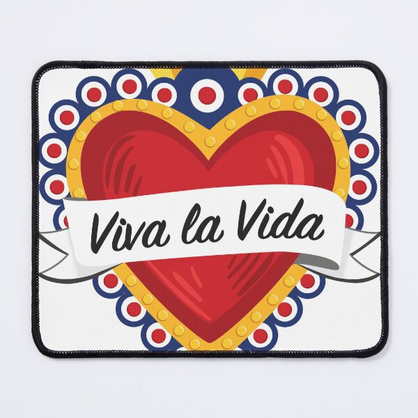 Item preview, Mexican Sacred Heart IV / "Viva la Vida" Frida Kahlo's Quote in Spanish by Akbaly designed and sold by Akbaly.