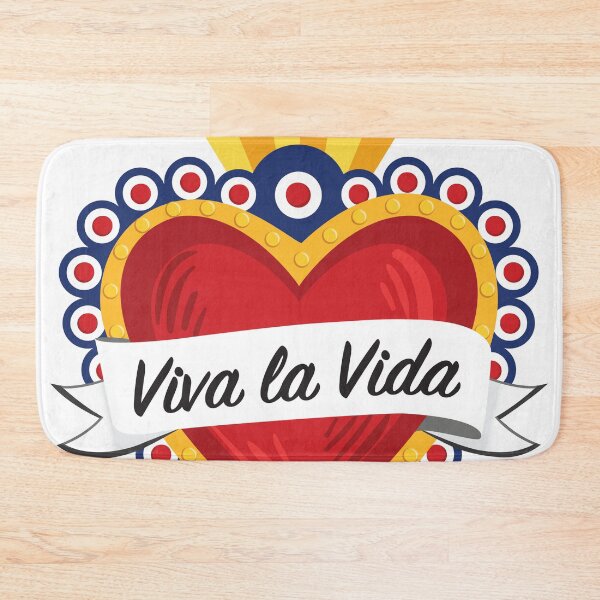 Item preview, Mexican Sacred Heart IV / "Viva la Vida" Frida Kahlo's Quote in Spanish by Akbaly designed and sold by Akbaly.