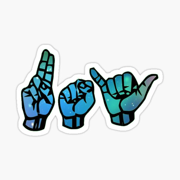 USY ASL Glossy Sticker
