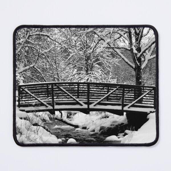 Artikel-Vorschau von Snow Covered Foot Bridge, designt und verkauft von Jennifer Hulbert-Hortman.