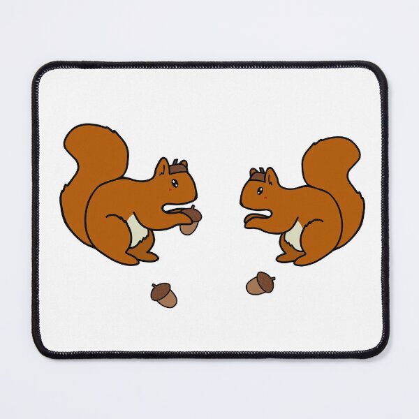 Item preview, Squirrels with Acorn Hats designed and sold by StickerHome.