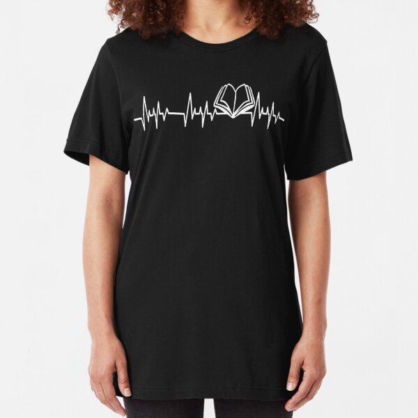 Reading - Book in a heartbeat T shirt Slim Fit T-Shirt