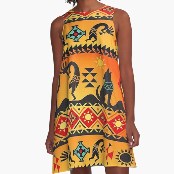 Vista previa del artículo con la obra «Kokopelli azteca del suroeste», diseñado y vendido por Witchitaito.