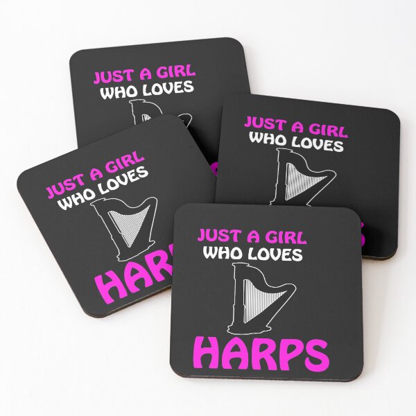 Item preview, Girl's Harp, Just a Girl who loves Harps, Harp Lover, Harpist Mom, Harp Player , Irish Harp Gift for Women Custom Gift designed and sold by LusterCraft.