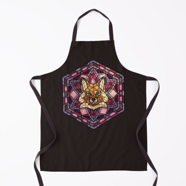 Item preview, Red Fox Pink Stained Glass designed and sold by Wyvernwrought.