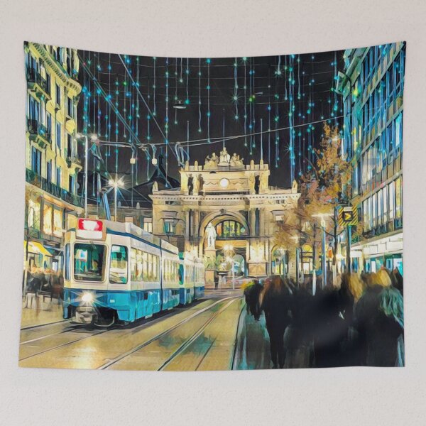 Item preview, Zurich Streets designed and sold by Sofia-Draws.