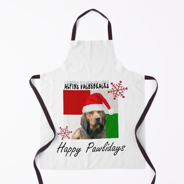 Item preview, Happy Pawlidays – Christmas Alpine Dachsbracke Dog Design w/ Santa Hat designed and sold by platinumblks.