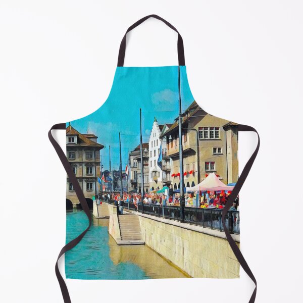Item preview, Streets of Zurich designed and sold by Sofia-Draws.