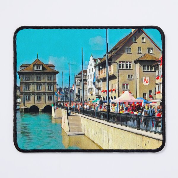 Item preview, Streets of Zurich designed and sold by Sofia-Draws.