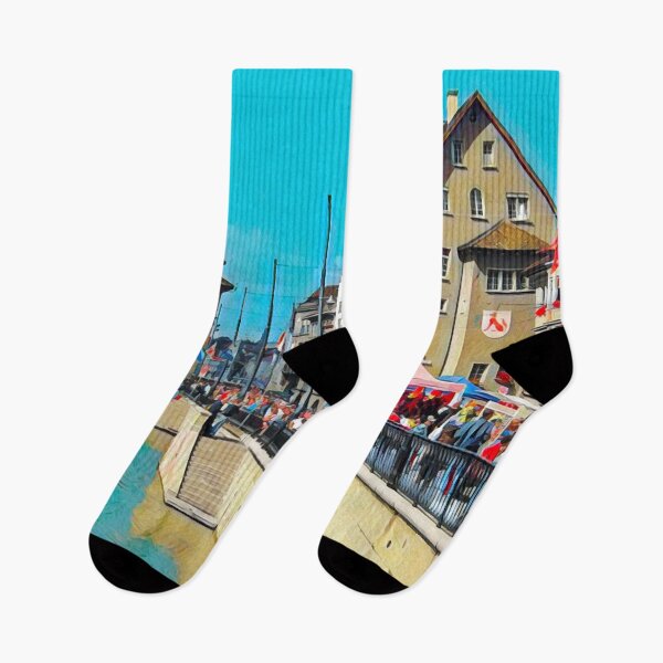 Item preview, Streets of Zurich designed and sold by Sofia-Draws.