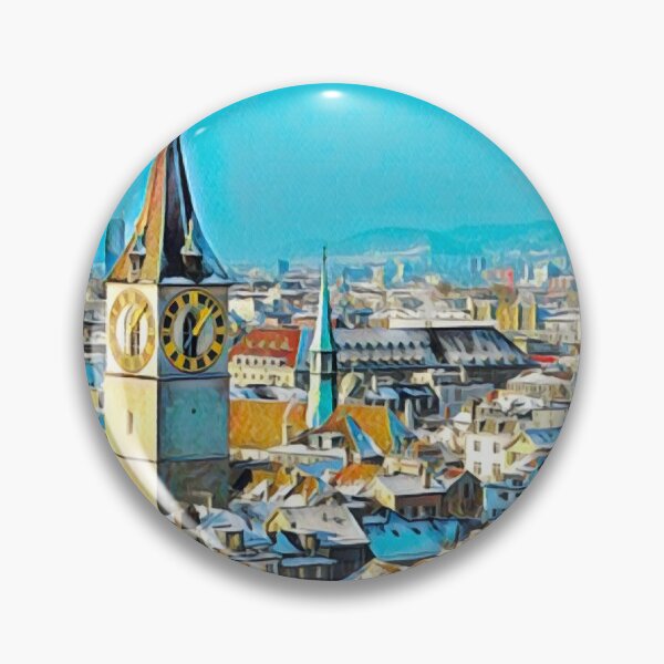 Item preview, Zurich Skyline designed and sold by Sofia-Draws.