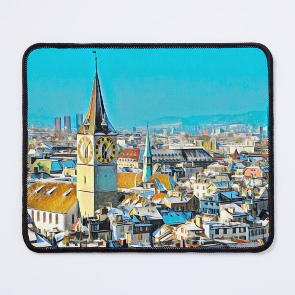 Item preview, Zurich Skyline designed and sold by Sofia-Draws.