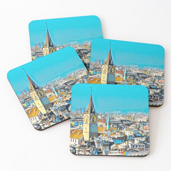 Item preview, Zurich Skyline designed and sold by Sofia-Draws.