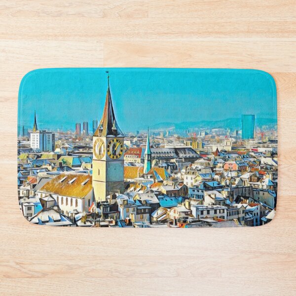 Item preview, Zurich Skyline designed and sold by Sofia-Draws.