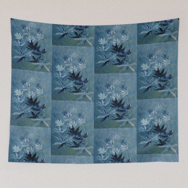 Item preview, Indigo Flowers designed and sold by Angeles M. Pomata.