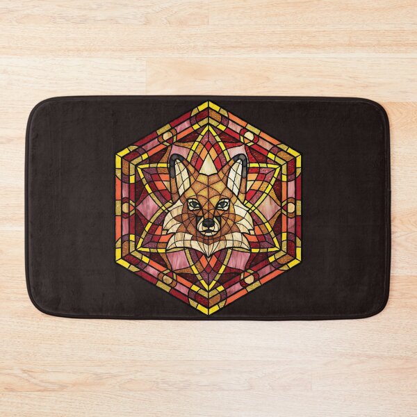 Item preview, Red Fox Red Stained Glass designed and sold by Wyvernwrought.
