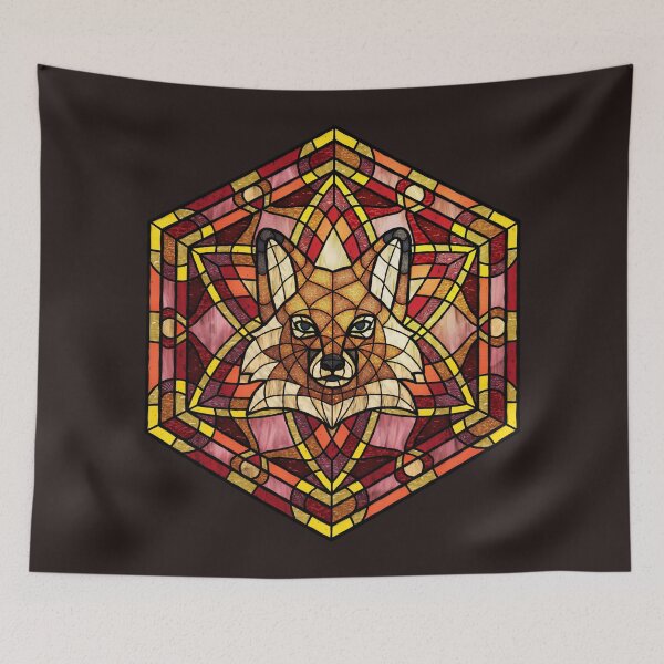 Item preview, Red Fox Red Stained Glass designed and sold by Wyvernwrought.