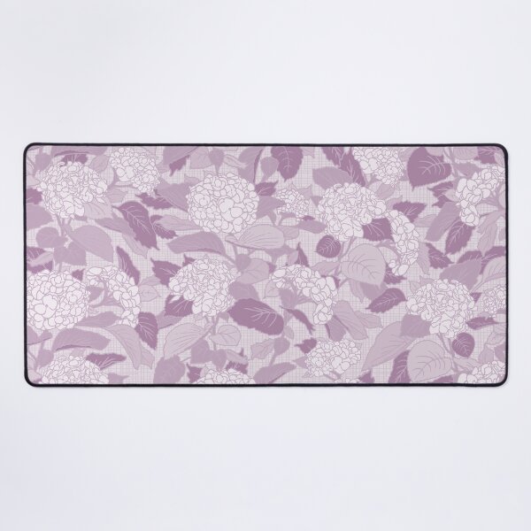Hydrangea in Dusty Orchid Desk Mat
