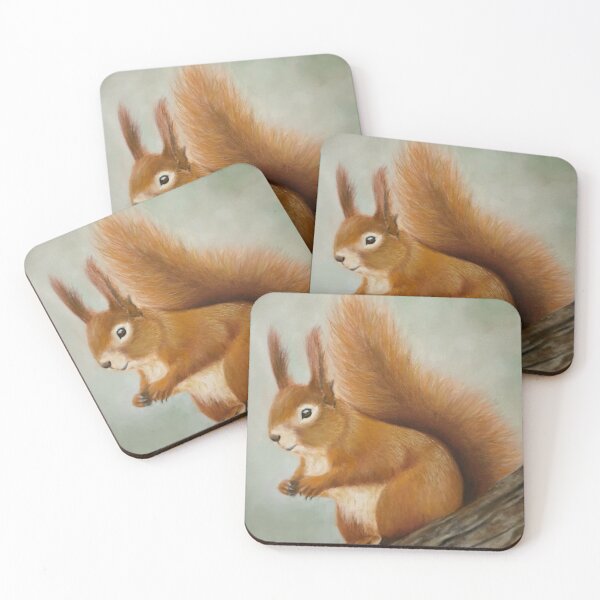 Item preview, Cute Red Squirrel Sitting at the Base of a Tree designed and sold by JulieSouster.