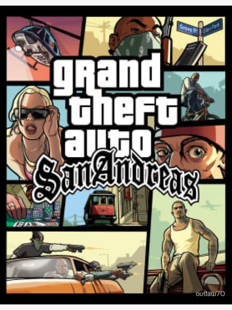 Grand Theft Auto: San Andreas'  Video game print, Retro games