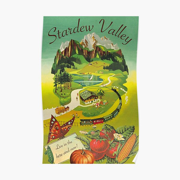 Stardew Valley Travel Poster Poster