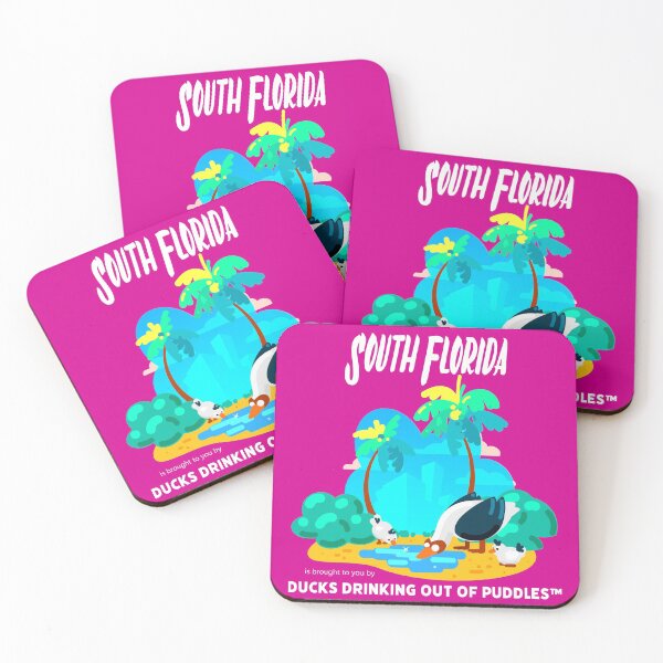 Item preview, Ducks Drinking Puddles South Florida Funny Parody Design designed and sold by Siraccha.