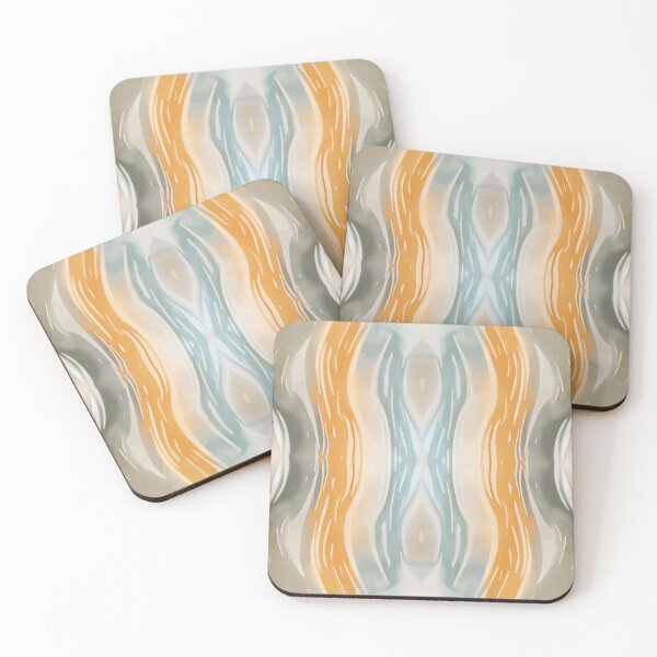 Item preview, Earth-Tone watercolor waves | Dancing Monk Abstract designed and sold by deepgoa.