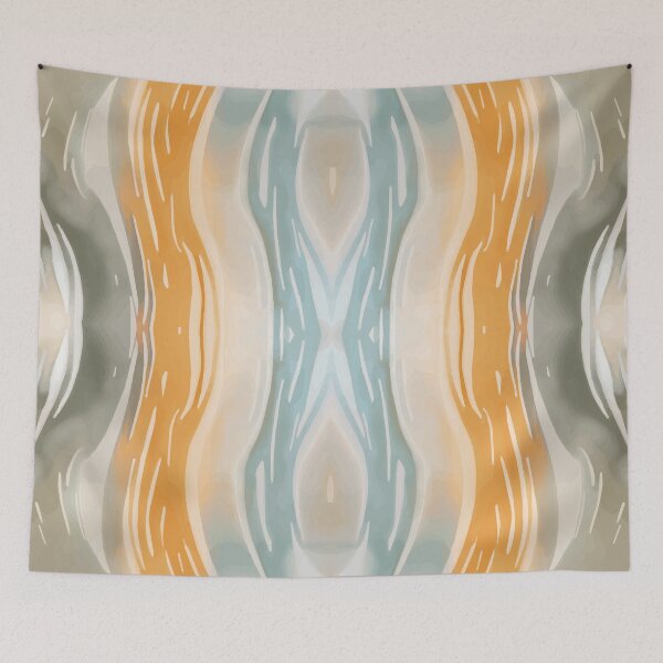Item preview, Earth-Tone watercolor waves | Dancing Monk Abstract designed and sold by deepgoa.