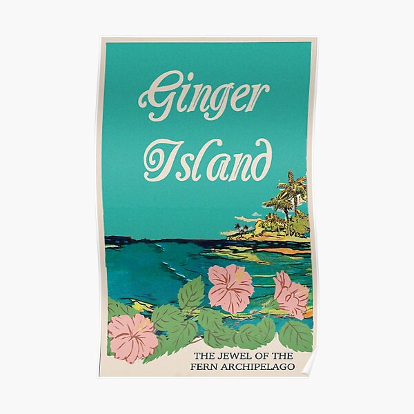 Ginger Island Travel Poster Poster