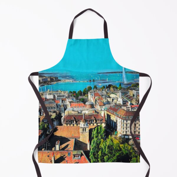 Artikelvorschau, Genfer Skyline entworfen und verkauft von Sofia-Draws.
