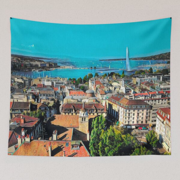 Item preview, Geneva Skyline designed and sold by Sofia-Draws.