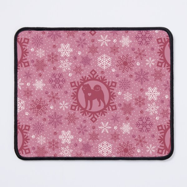 Item preview, Japanese Akita Snowflakes (Poinsettia Red) designed and sold by KaijuKennels.