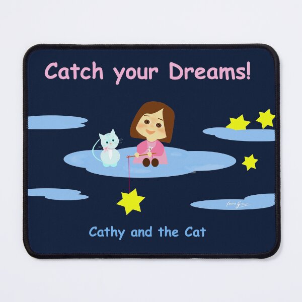 Item preview, Cathy and the Cat - Catch your Dreams designed and sold by Laura Greco.