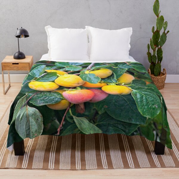 Item preview, Japanese Persimmon Fruit Leaves Tree Branches designed and sold by worldways.