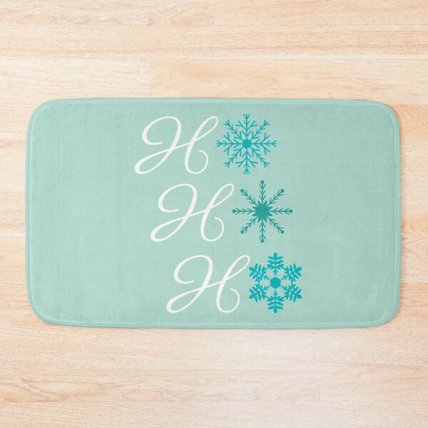 Item preview, Ho Ho Ho - Blue Snowflakes designed and sold by PirateAvocado.