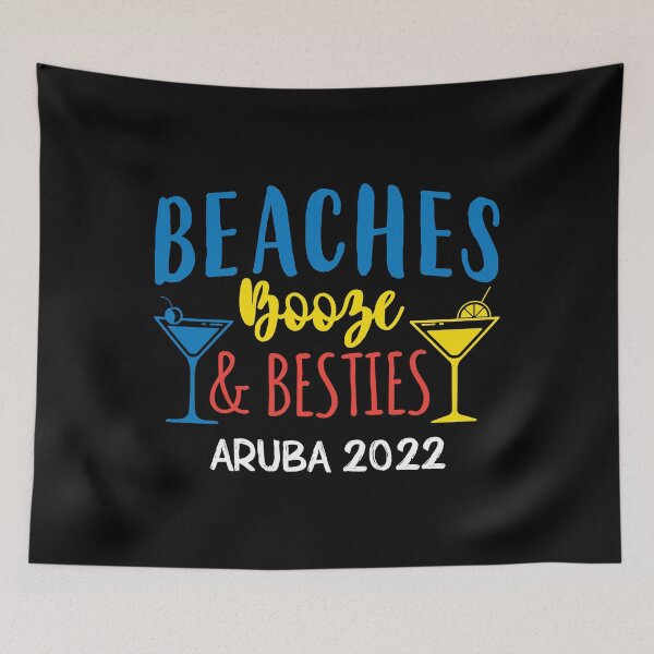 Item preview, Beaches Booze Besties Bachelorette Aruba 2022 Girls Trip product designed and sold by jakehughes2015.