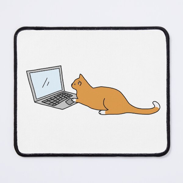 Item preview, Cat on Laptop designed and sold by StickerHome.