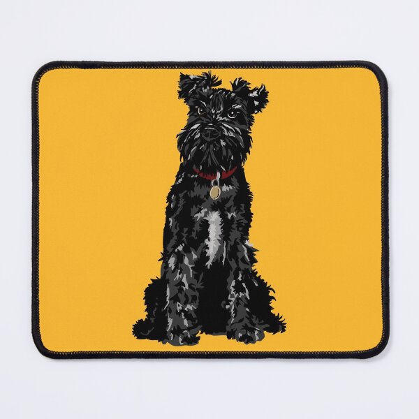Item preview, Dennis the Black Miniature Schnauzer Dog Sitting designed and sold by NattyDesigns.