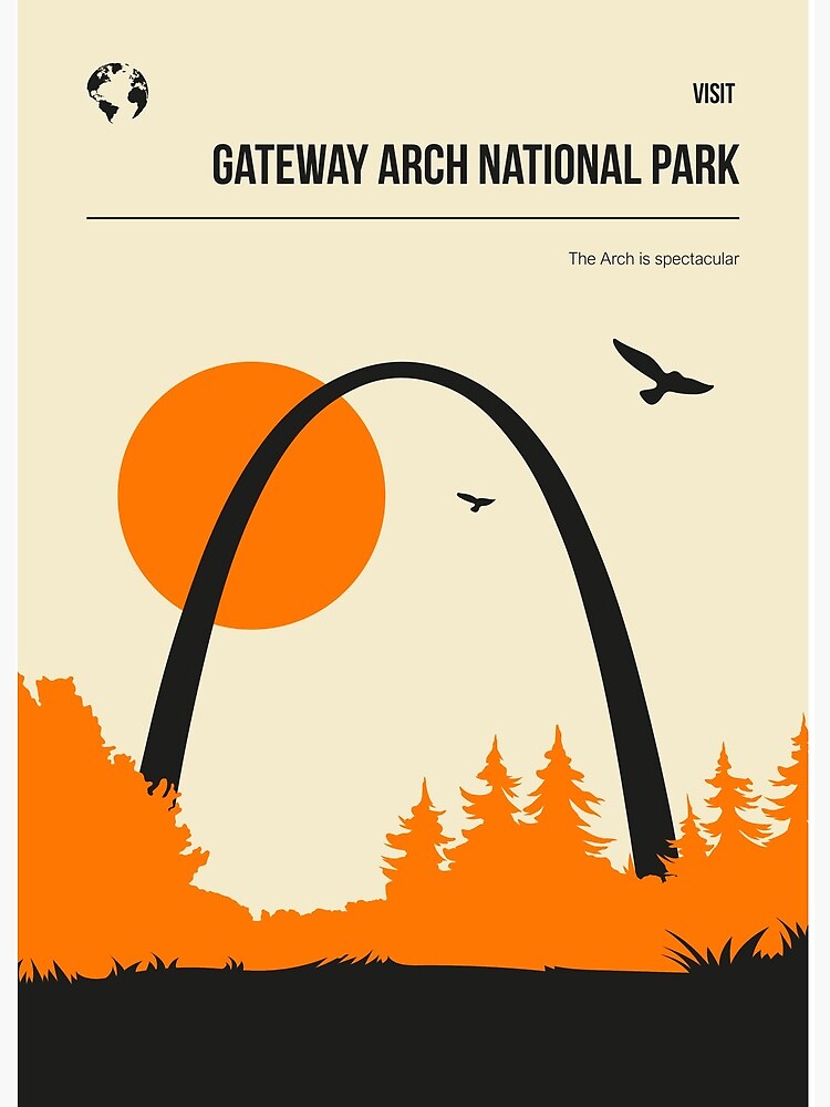 Gateway Arch Print, National Park Poster