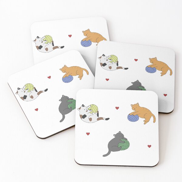 Item preview, Cats Playing with Yarn designed and sold by StickerHome.