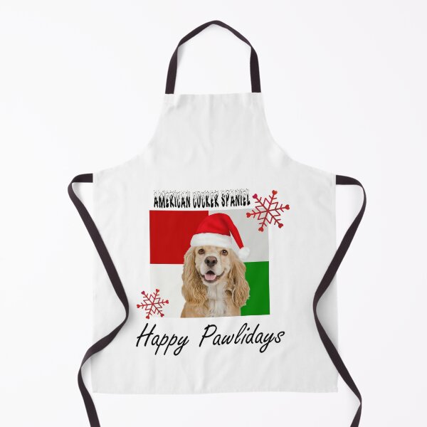 Item preview, Happy Pawlidays – Christmas American Cocker Spaniel Dog Design w/ Santa Hat designed and sold by platinumblks.