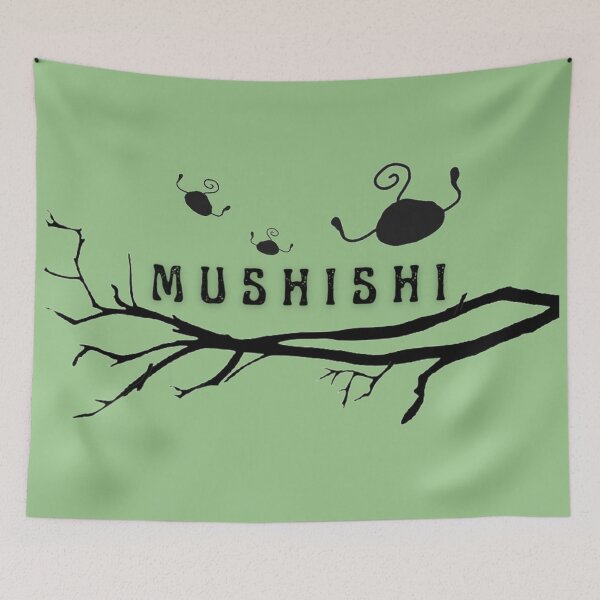 Item preview,  Mushi on Branch Mushishi (Green Background) ORIGINAL by SillyFun.redbubble.com designed and sold by SillyFun.