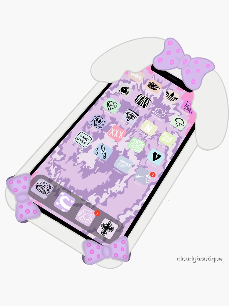 kawaii phone Sticker for Sale by cloudyboutique