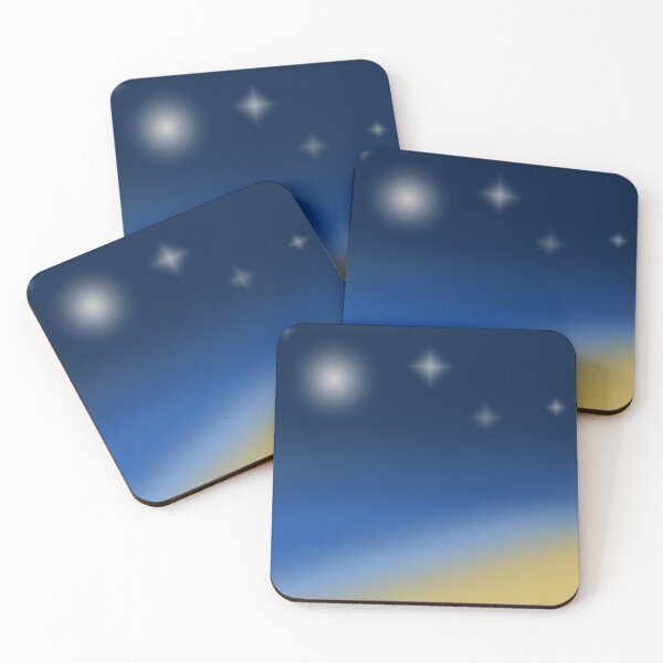 Item preview, Minimalist Gradient night beach landscape designed and sold by MrJean.