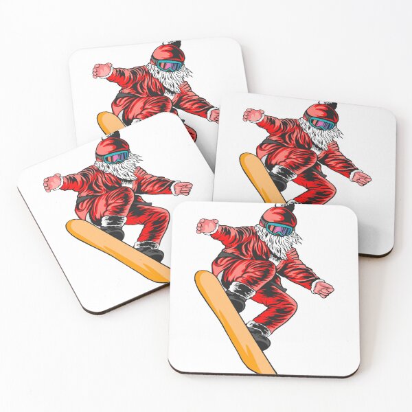 Item preview, SANTA CLAUS SNOW  BOARDING  designed and sold by RetroPlaceee.